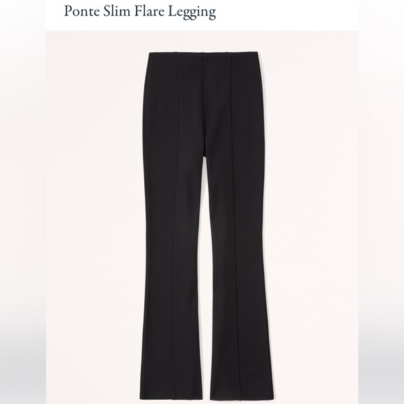 Abercrombie & Fitch • Black Ponte Slim Flare Legging Pant (M) *NWT* - Picture 2 of 10